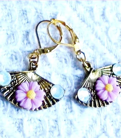 Boucles d'Oreilles "Douceur de Rosée" (Réf. BC 024) – Image 3