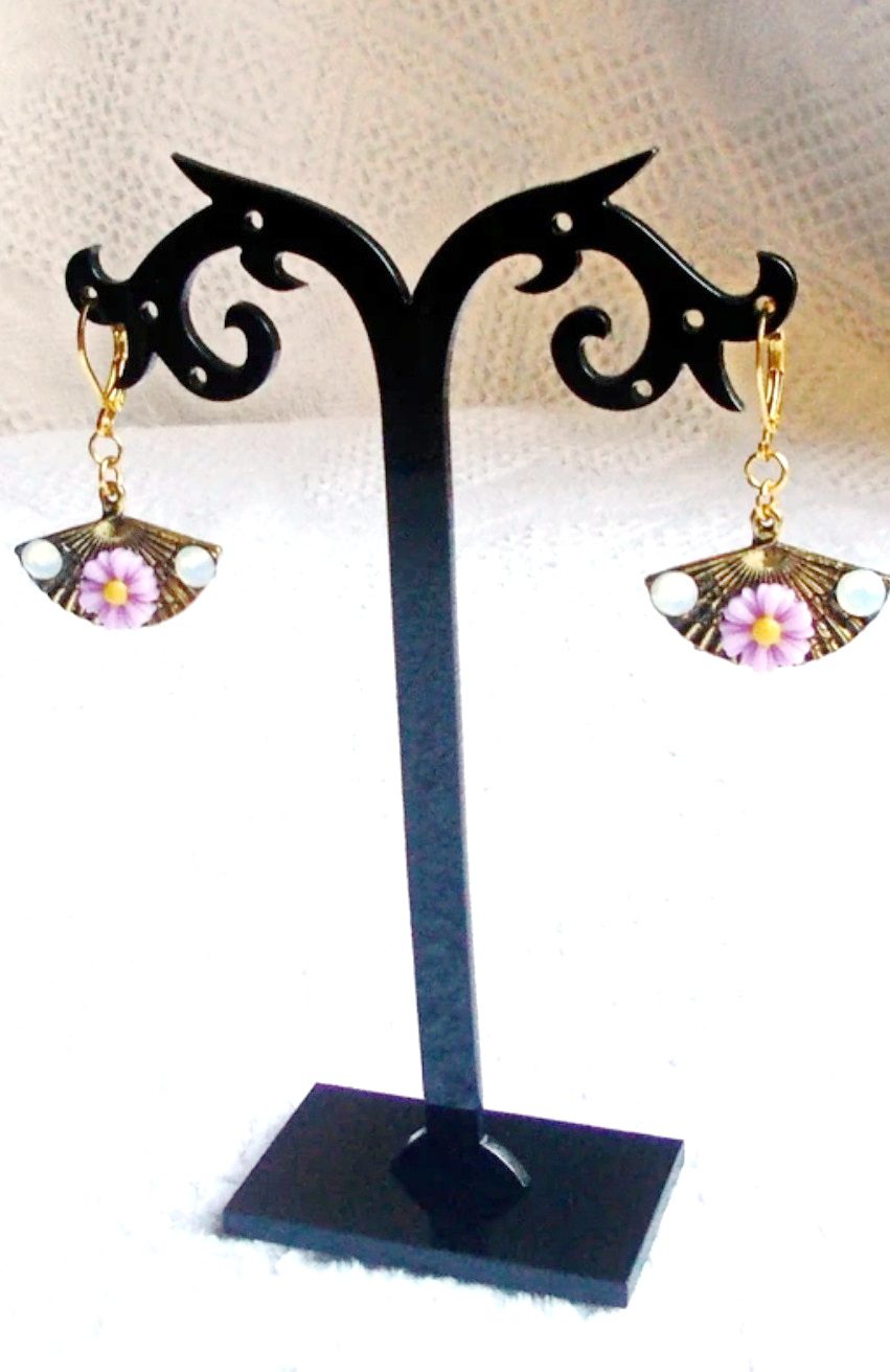 Boucles d'Oreilles "Douceur de Rosée" (Réf. BC 024) – Image 4