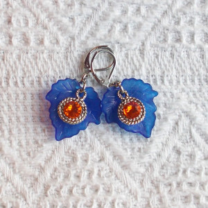 Boucles "Ambre et Azur" (Réf. BC 156)
