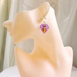 Boucles d'Oreilles : "Murmure de Vigne Royale " (BC 210)