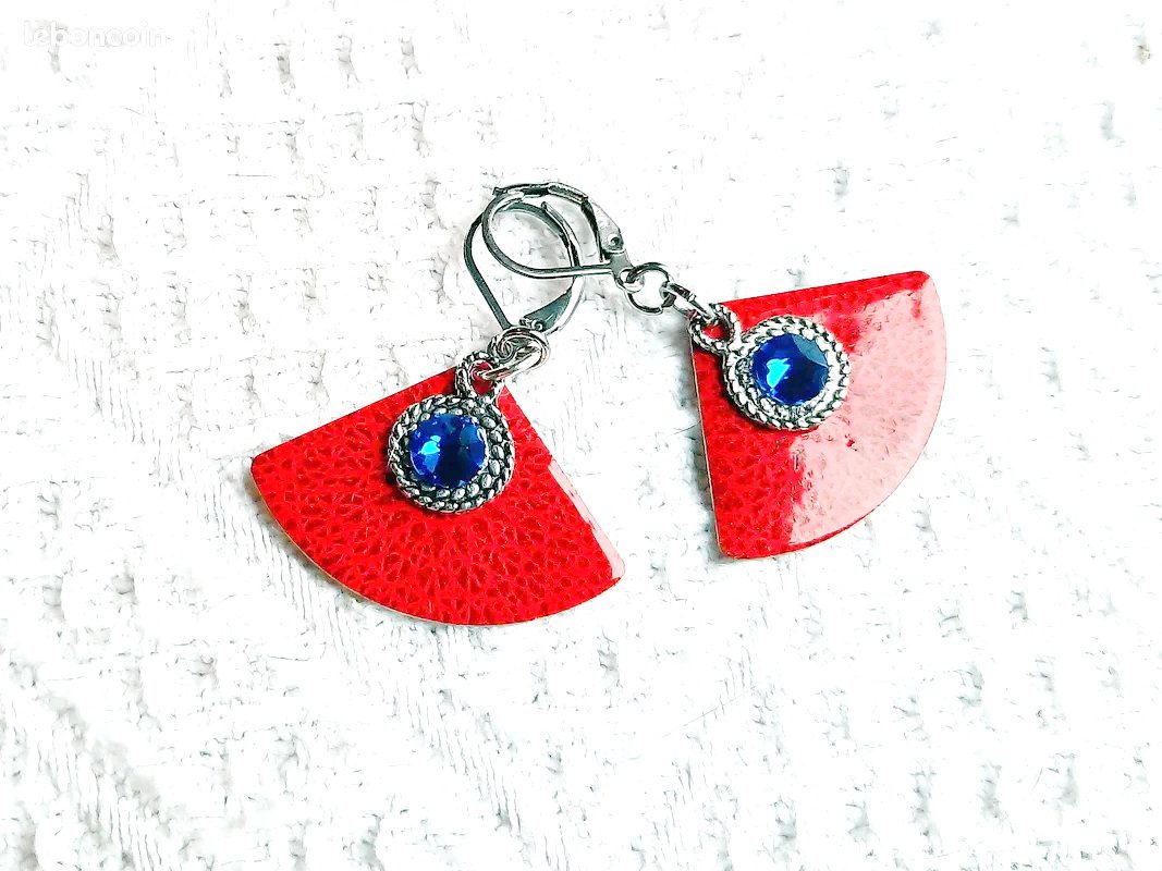 Boucles d’Oreilles "Horizon Indigo" (Réf. BC 109) – Image 3