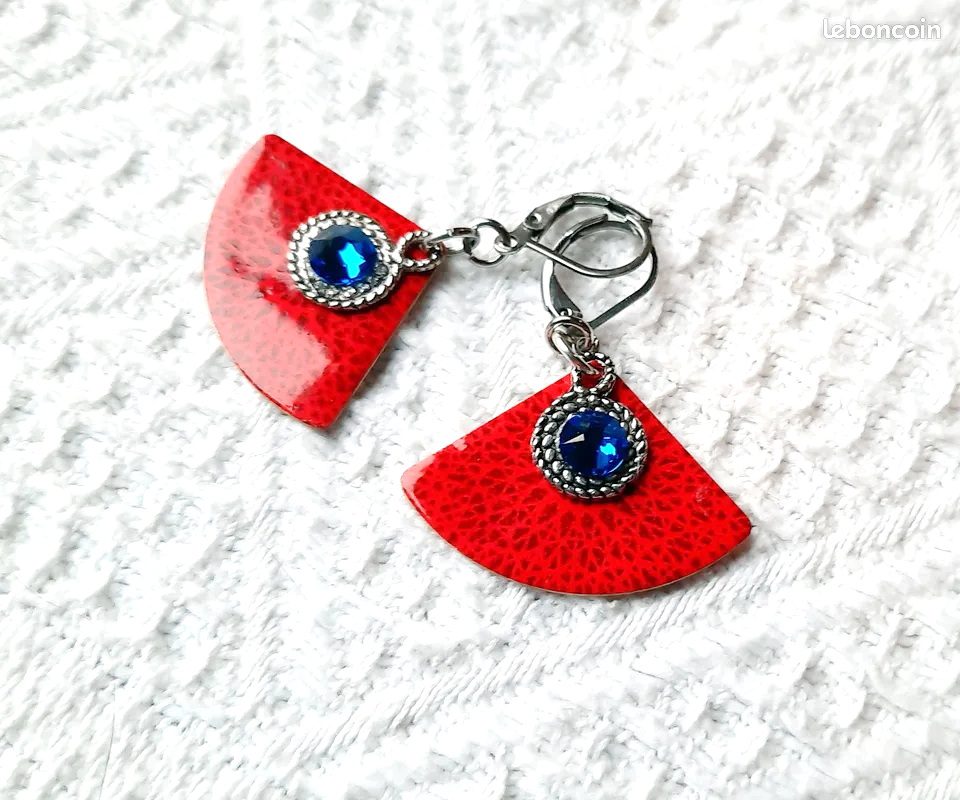 Boucles d’Oreilles "Horizon Indigo" (Réf. BC 109) – Image 6