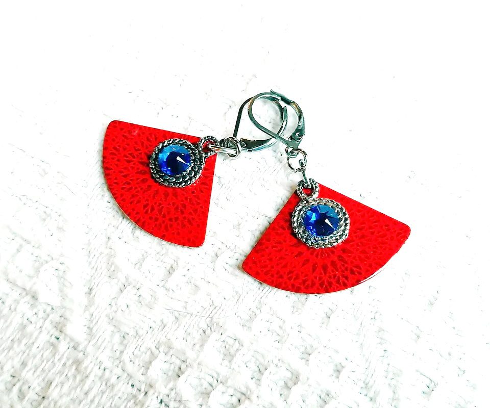 Boucles d’Oreilles "Horizon Indigo" (Réf. BC 109)