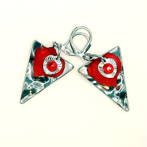 Boucles d'Oreilles "Cœur de Volcan" (BC 135)