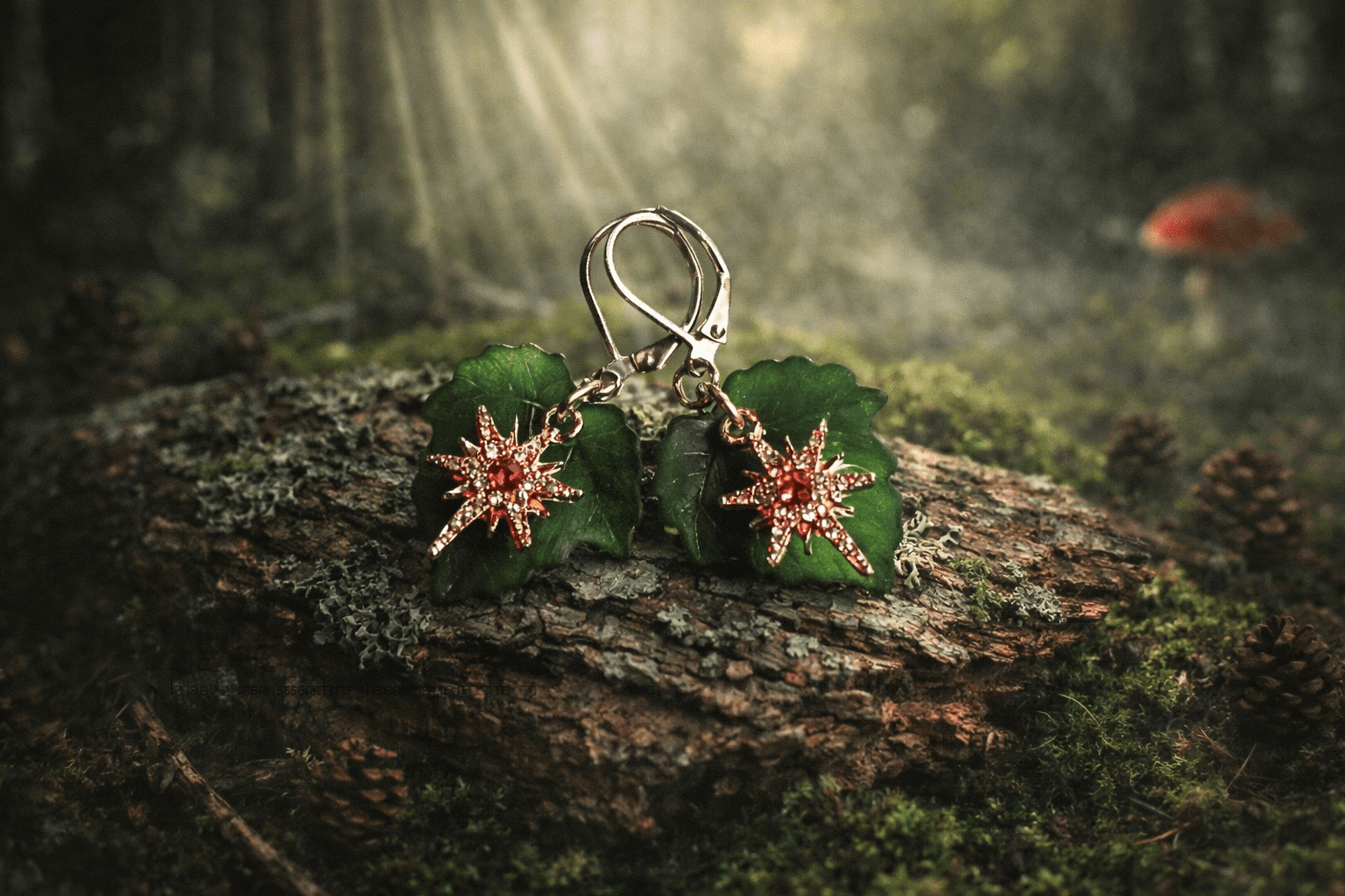 Boucles d’Oreilles "Étoile dans la Forêt" (Réf. BC 155) – Image 5