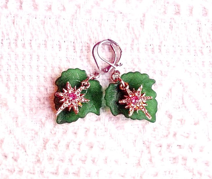 Boucles d’Oreilles "Étoile dans la Forêt" (Réf. BC 155)