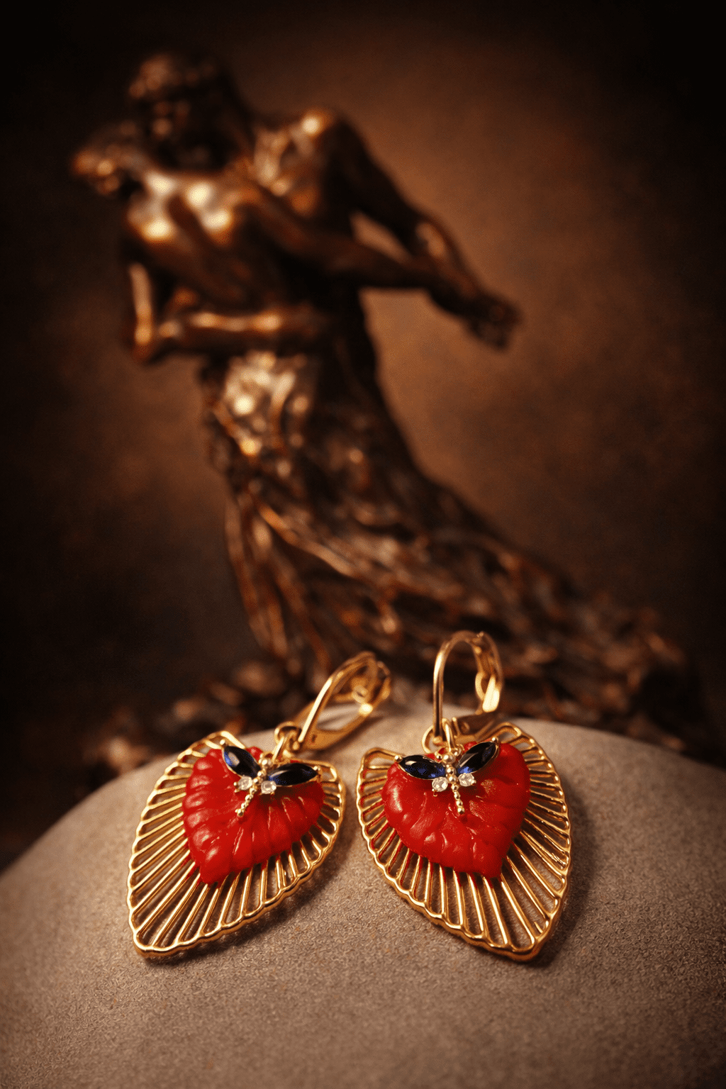 Boucles d'Oreilles "Les Coeurs Légers"–Réf : BC 213 – Image 5