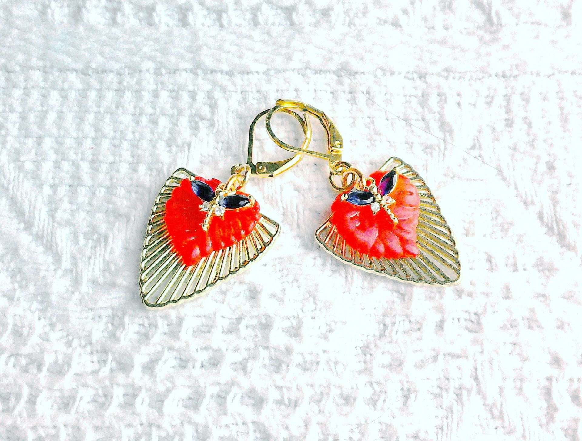 Boucles d'Oreilles "Les Coeurs Légers"–Réf : BC 213