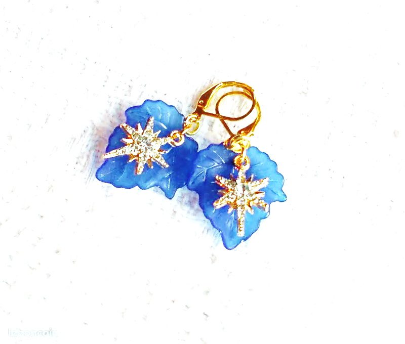 Boucles d'Oreilles "Nuit Étoilée" – Réf : BC 222 – Image 4