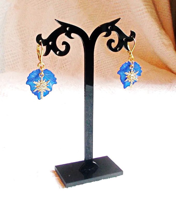 Boucles d'Oreilles "Nuit Étoilée" – Réf : BC 222 – Image 5