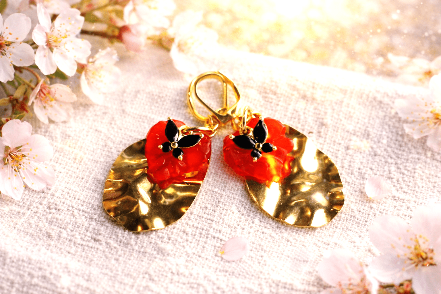 Boucles d’Oreilles "Éveil du Jardin" (Réf. BC 227) – Image 5