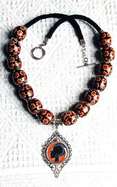 Collection "Afrique" — Collier Profil d'Ébène (CO 074) – Image 3