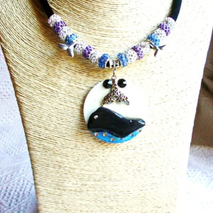 Collier - "La Baleine Bleue" - CO 027