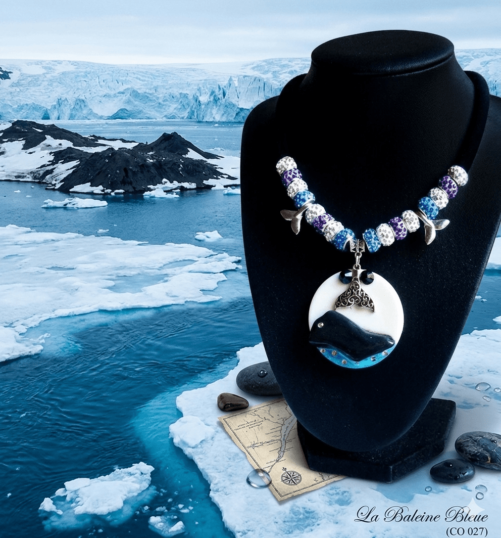 Collier - "La Baleine Bleue" - CO 027 – Image 3