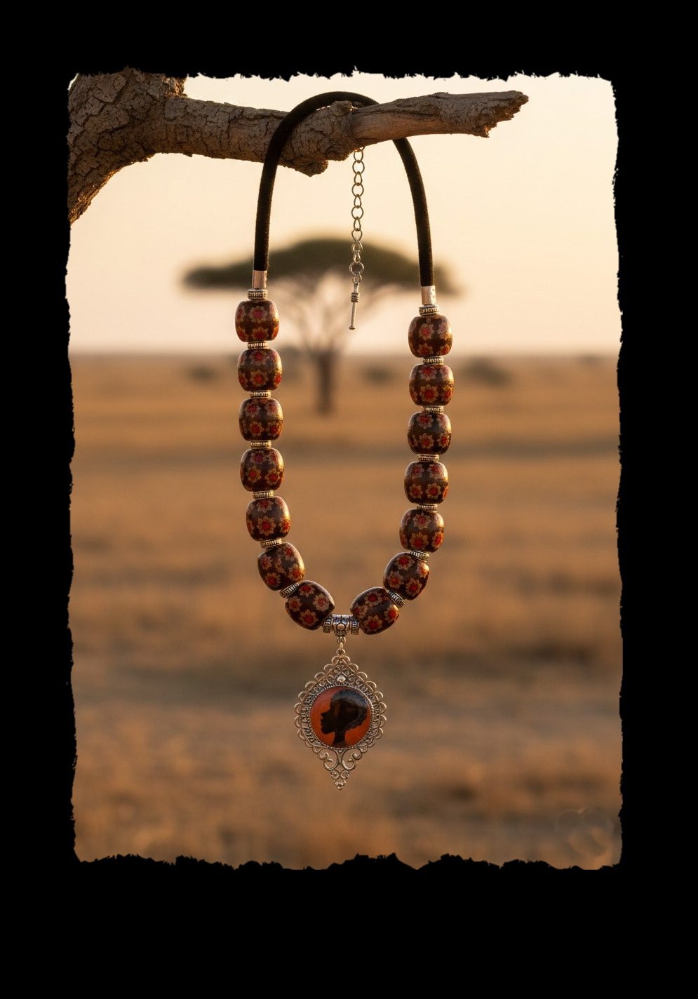 Collection "Afrique" — Collier Profil d'Ébène (CO 074) – Image 5