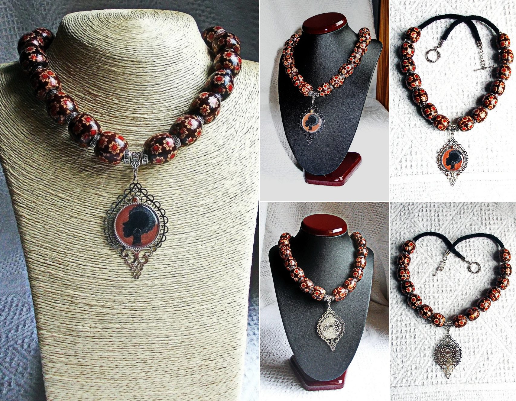 Collection "Afrique" — Collier Profil d'Ébène (CO 074) – Image 7