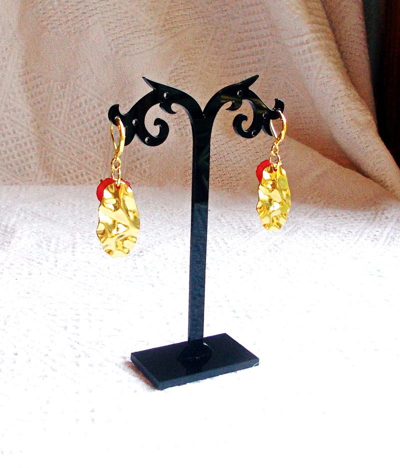 Boucles d’Oreilles "Éveil du Jardin" (Réf. BC 227) – Image 4