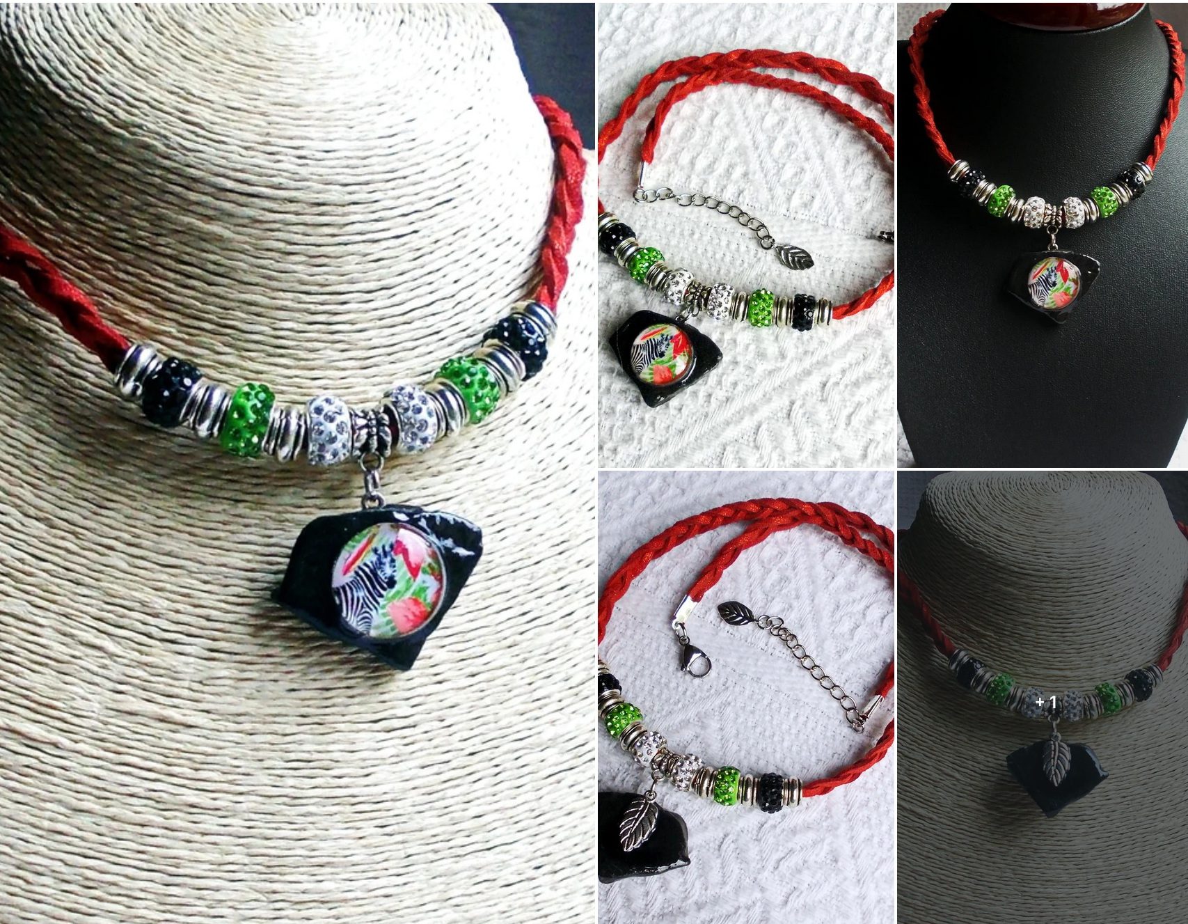 Collection "Afrique" - Collier Drôle de Zèbre - CO 025 – Image 6