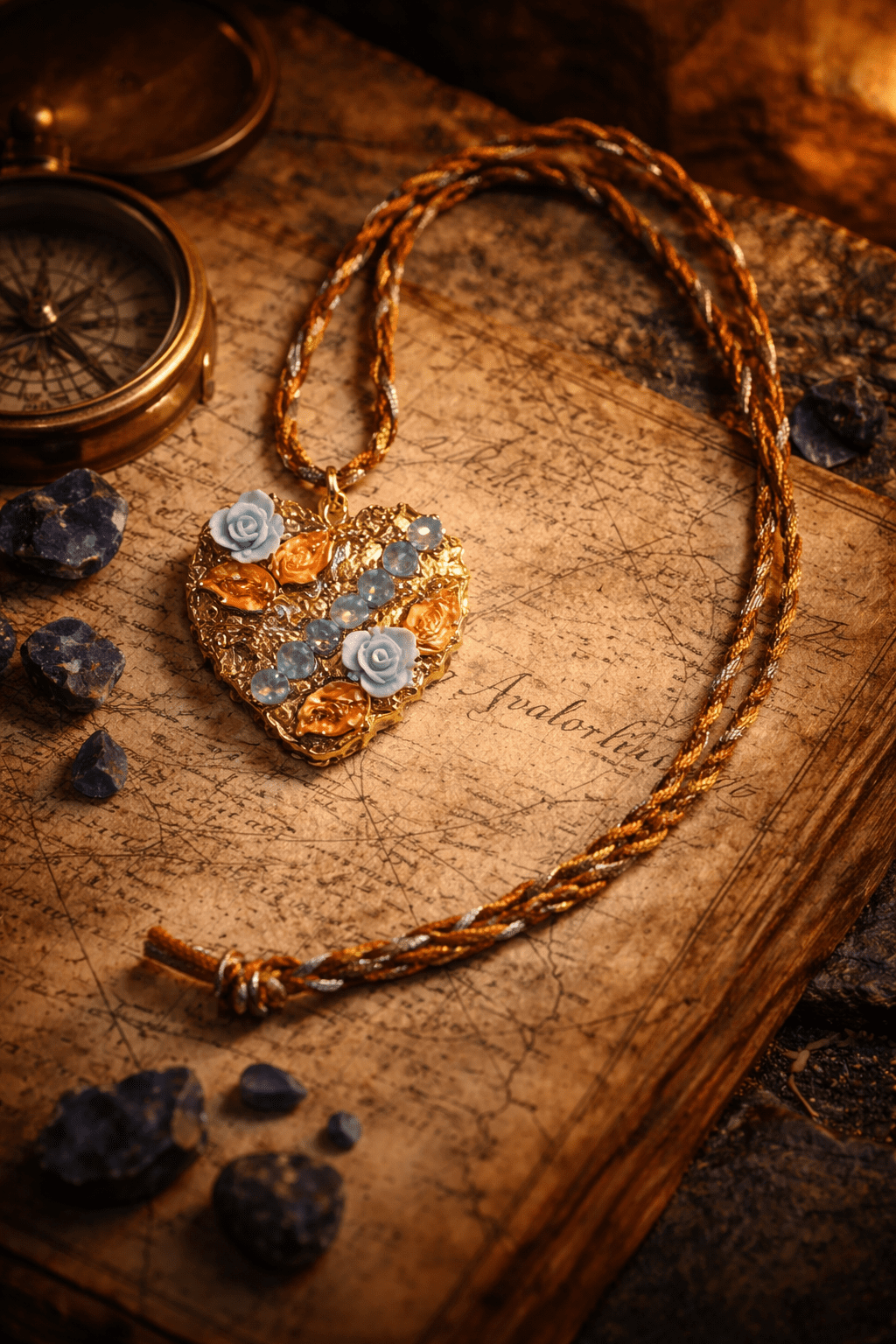 Collier "L'Etranger au Cœur Fleuri" (CO 086) – Image 5